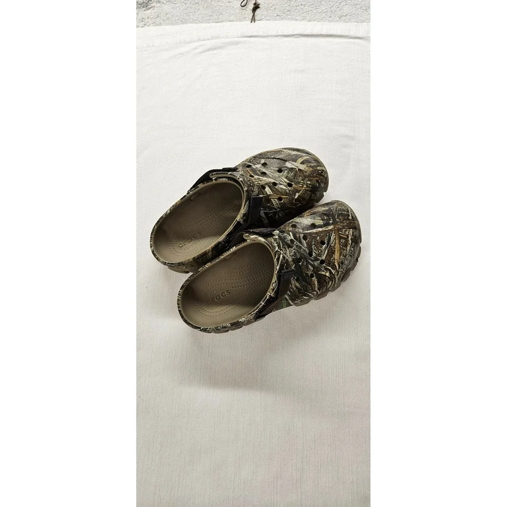 Crocs Classic All-Terrain Realtree Edge Camo Clogs Mens 8 Womens 10 Camouflage